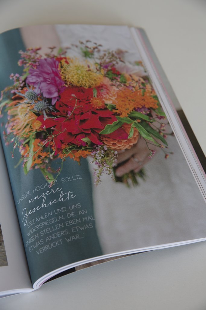 Foto einer Ausgabe des The Little Wedding Corner Magazins