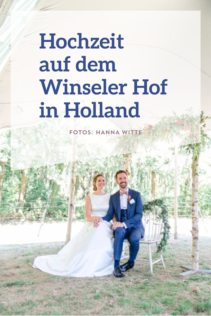 das Brautpaar während seiner Trauung auf dem Winseler Hof in Holland | Foto: Hanna Witte