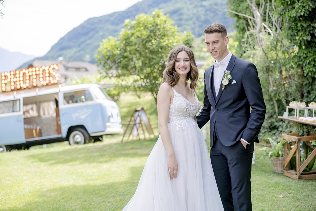 Brautpaar einer Italien Hochzeit in Südtirol | Bild: Hochzeitsfotografin Hanna Witte